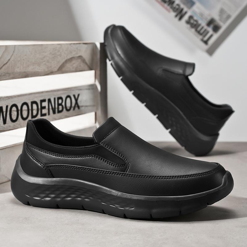 Chef Special Shoes Men'S Shoes Labor Protection Shoes Non-Slip All Black El Workshop Work Shoes Wear-Resistant Waterproof Oil-Proof 45 - Image 4